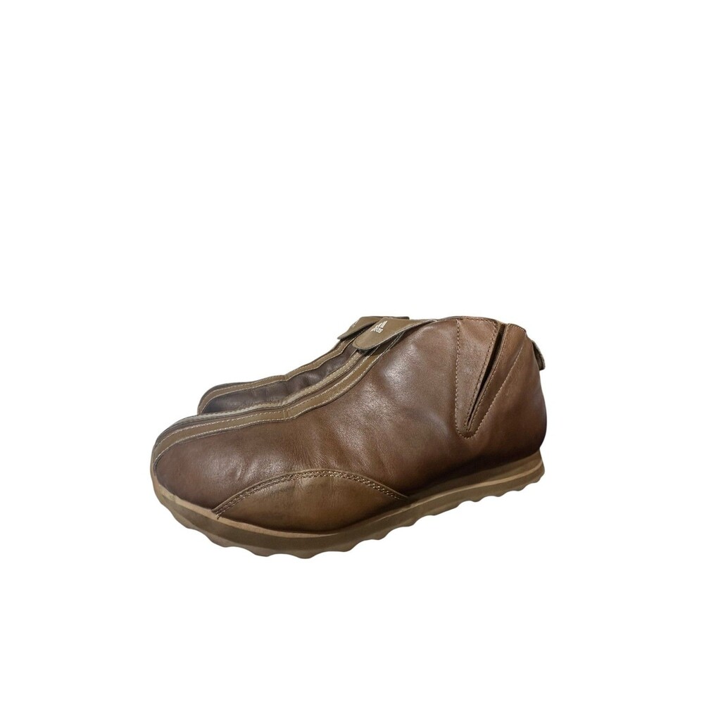 Vintage Y2K Adidas Missy Remix Brown Leather Slip On Mens Sz 11 Boots Rare 2004